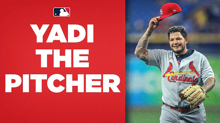YADIER MOLINA TAKES THE MOUND! The Cardinals catch...