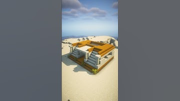 Minecraft: Simple sand house for the first night!  #minecraft #minecraftbuildingtutorial