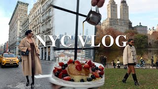 NEW YORK TRAVEL VLOG 2021 | eating the best food, autumn walks in Central Park & lots of shopping!