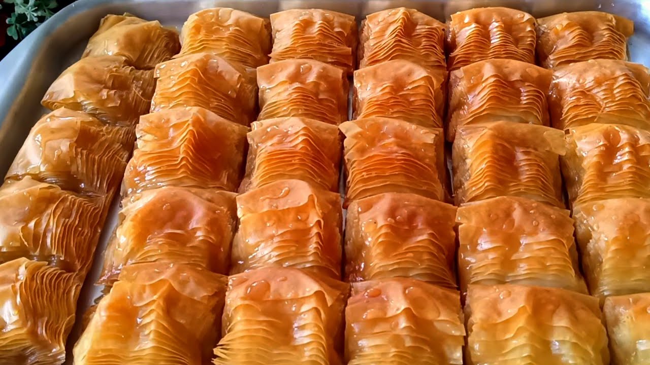 نسيت اي طريقه عملتها قبل كدا❗مورق وخفيف بدون مجهود ولا وقت❗الجلاش الحلو (البقلاوه ) في ثواني جاهز