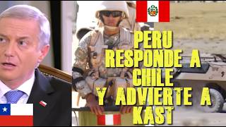 Peru No Se Calla Y Responde A Chile Ante Accionar De Kast