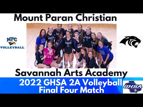 2022 Georgia 2A Volleyball Final Four- Mount Paran Christian vs Savannah Arts Academy