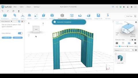 How to use selfcad.com Inflate tool for nonlinear edge movement