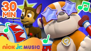 PAW Patrol Songs w\/ Rubble \& Chase! | 30 Minute Compilation | Nick Jr. Music