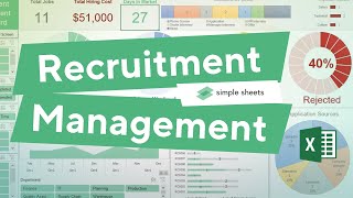 AMAZING Recruitment Management Excel Template and Dashboard screenshot 4