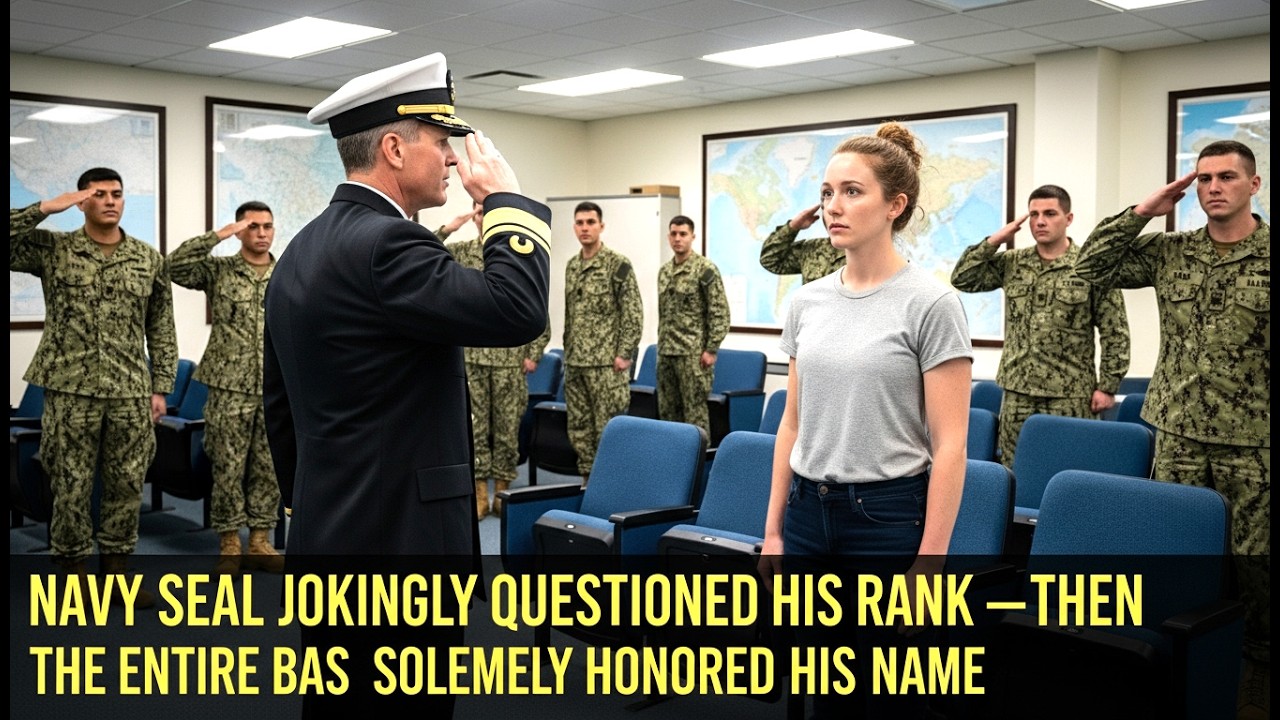 NAVY SEAL CUESTIONÓ SU GRADO EN TONO DE BROMA —DESPUÉS TODA LA BASE HONRÓ SU NOMBRE SOLEMNEMENTE
