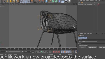 Cinema 4D Tutorial - Project splines onto your 3d objects