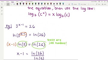 141 Week 11 Video 3 (4.5: Solving Exponential Equations)