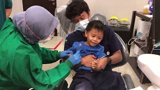 Pertama kali Isaac ke Dokter Gigi