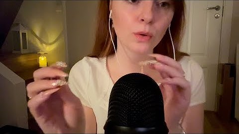 ASMR Up close personal attention with ring sounds, nail sounds & mic scratching (100% sensitivity)🫶🏼