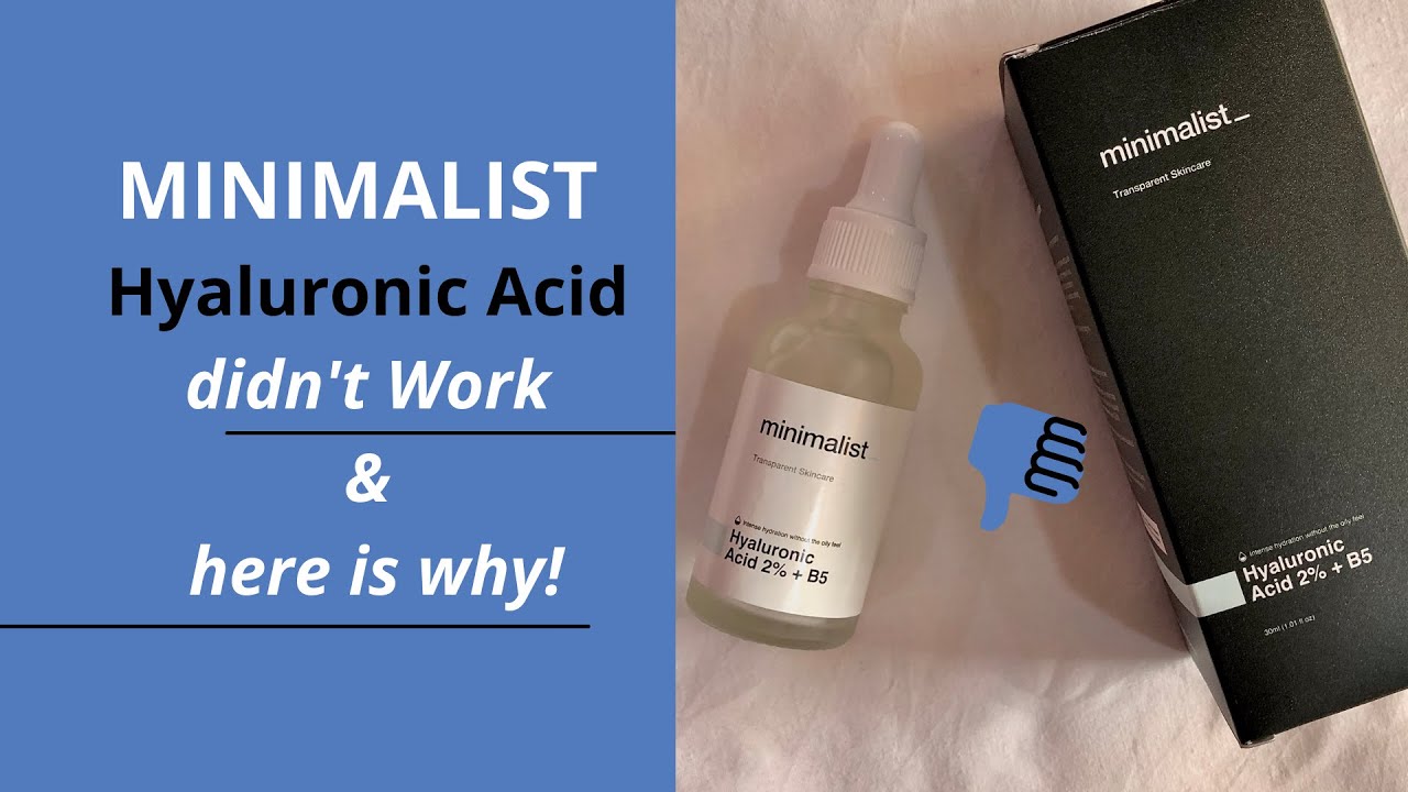 Minimalist Hyaluronic Acid 2 serum review How to use HA correctly