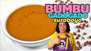 CARA MEMBUAT BUMBU GADO GADO SUROBOYO -- MANIS GURIH MEDOK MANTAAP BANGET