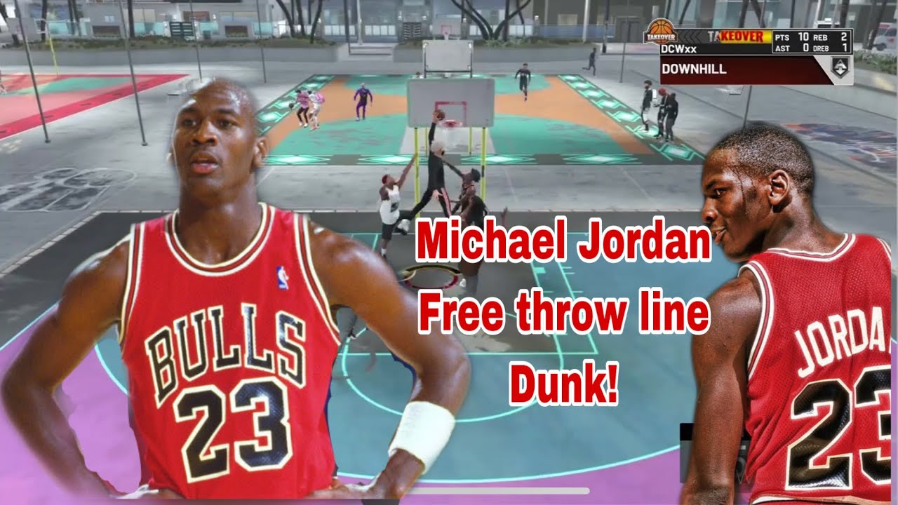 MICHAEL JORDAN FREE THROW LINE DUNK!INSANE SLASHER GAMEPLAYRAREST CONTACT DUNKSAIR JORDAN