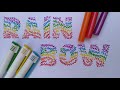 Creative Hand Lettering and Doodling | Rainbow Effect Hand Lettering 🌈