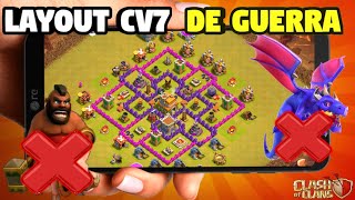 Melhor Layout Cv7 De Guerra Com Link No Clash Of Clans