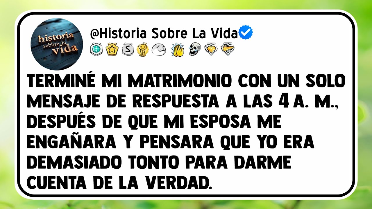 Terminé mi matrimonio con un solo mensaje de respuesta a las 4 a. m., después de que mi esposa...