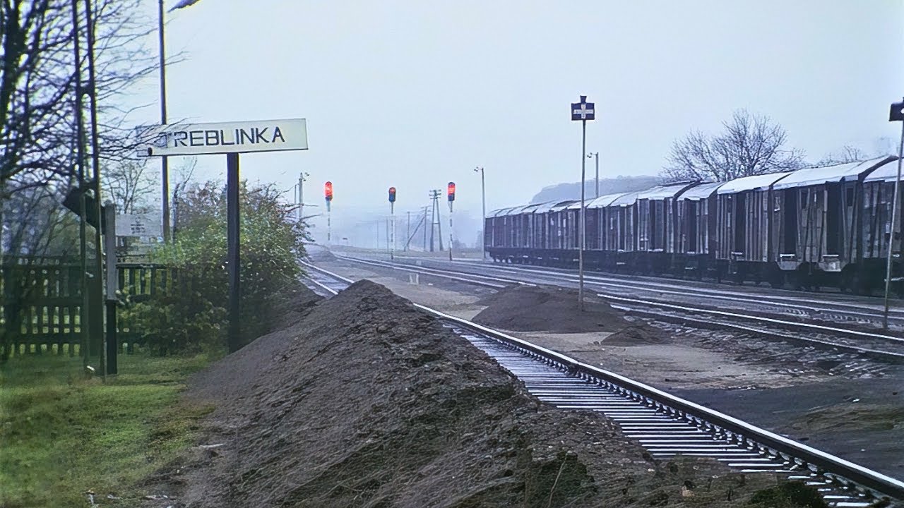 Nieistniejąca stacja kolejowa Treblinka w 1981 roku [HD/AI upscaled]