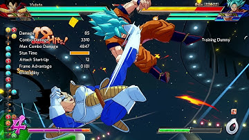 Base Vegeta Mid-screen Loops with Vegito A