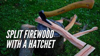 How to Split Firewood with a Hatchet - REUPLOAD (Sound Boosted)