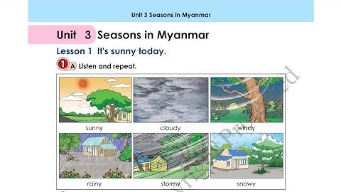 Grade 4 Unit 3 Lesson 1 အစဆုံး🥰