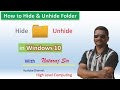 How to hide folder in windows 10 by High Level Computing