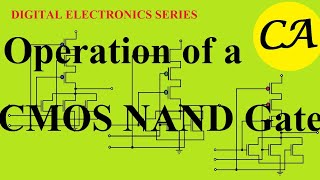 Operation of a CMOS NAND gate