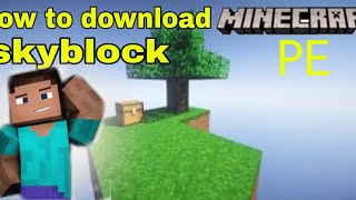 how to download skyblock Minecraft pocket edition in 1.18 screenshot 1