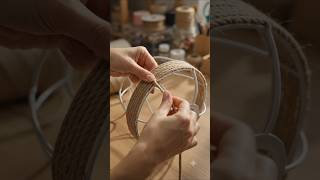 Beautiful Jute Lamp DIY ✨ Easy Home Decor Craft #shorts #diy #JuteCraft #lamp #viralshorts #ai