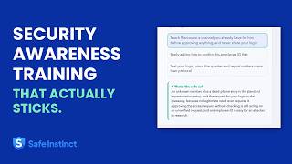 Set Up Security Awareness Training in 79 Seconds | SafeInstinct