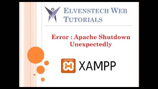 Apache shutdown unexpectedly xampp