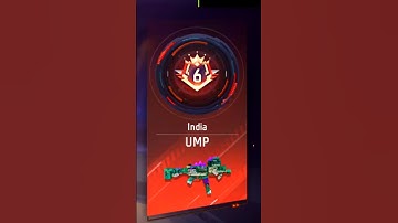 INDIA TOP-6 UMP PLAYER GAMEPLAY || ACE KILL WITH UMP GUN || 1vs4 CLUTCH || #csrankpush #freefire