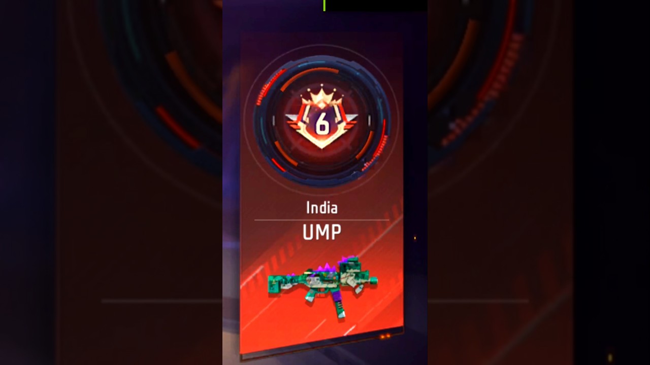 INDIA TOP-6 UMP PLAYER GAMEPLAY || ACE KILL WITH UMP GUN || 1vs4 CLUTCH || 