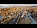Строительство нового автомобильного моста через реку Сок / октябрь 2020 г./ Самара / Russia