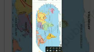 world 🗺️ महासागर, mountains 🏔️ #education #mapofindia #mapofworld