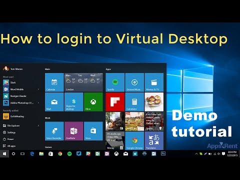 How to login into Virtual Desktop from Windows (Demo) - video from Apps4Rent