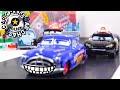 【カーズ トミカ】マックィーン＆シェリフVSドックのカーチェイス！Disney Cars toys stop motion Animation Car Chase Police vs Doc !