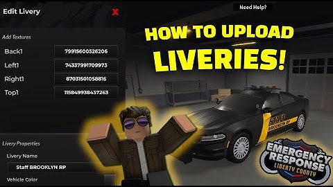 [🟥UPDATED🟥] How to CREATE AND UPLOAD LIVERIES in ERLC 2025! (Emergency Response Liberty County)