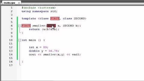 Buckys C++ Programming Tutorials - 59 - function Templates with Multiple Parameters