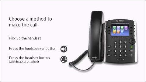 Polycom VVX410 - Making a call
