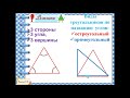 Виды треугольников. 3 класс Школа России