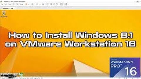 How to install Windows 8, 8.1 on VMWARE Workstation Pro || 2021 Updated