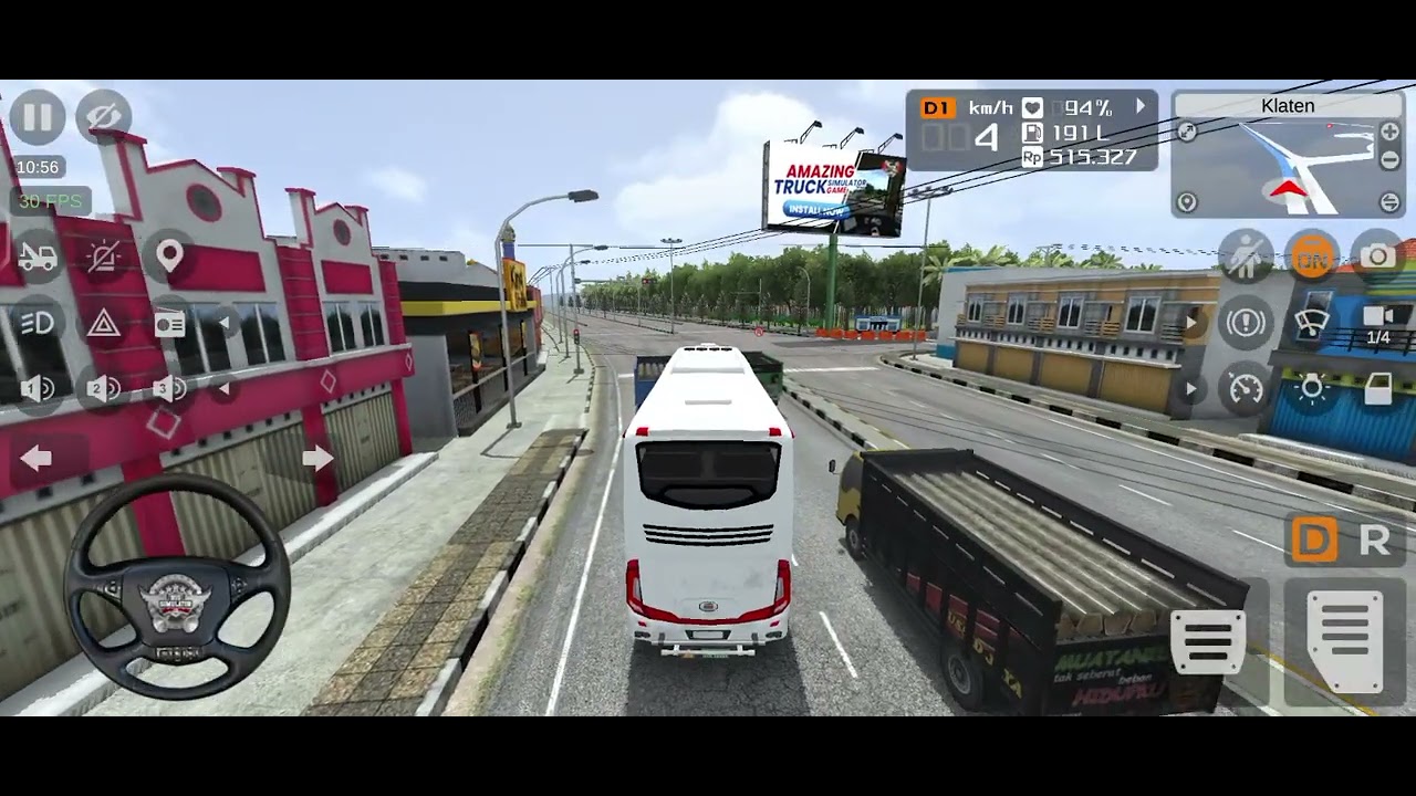 Bus simulator indonesia tour volvo bus full video || BUSSID MOD || YOUTUBERJOCKE 