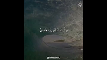 إِذا جاءَ نَصرُ اللَّهِ وَالفَتحُ 🖤#quran #islam #islamic #قران_كريم #تلاوة_خاشعة