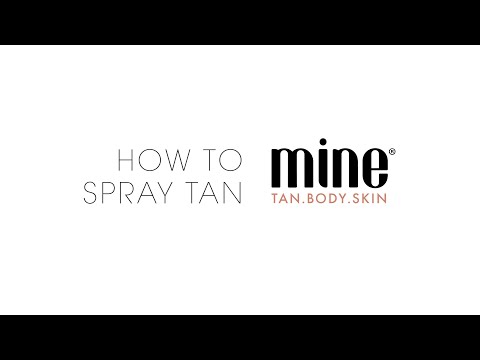 How to Spray Tan with Master Esthetician Spray Tan Booth Kit | MineTan Professional - video from MineTan