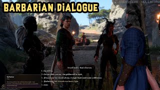 Baldur's Gate 3: Patch 7 - Barbarian Dialogue for Rolan!