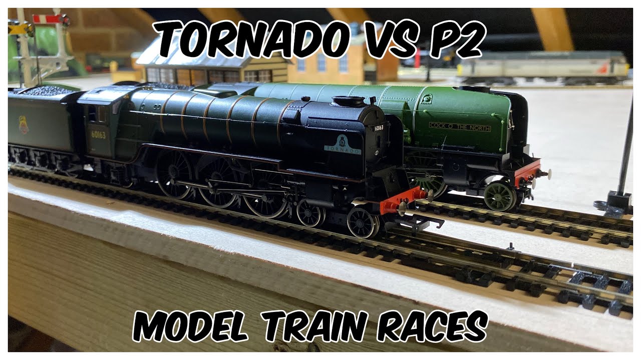 P2 Train Model The Tornado VS The P2 model train races - YouTube