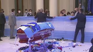 LIVE: Argentina mourns Diego Maradona with a wake at the presidential palace in Buenos Aires