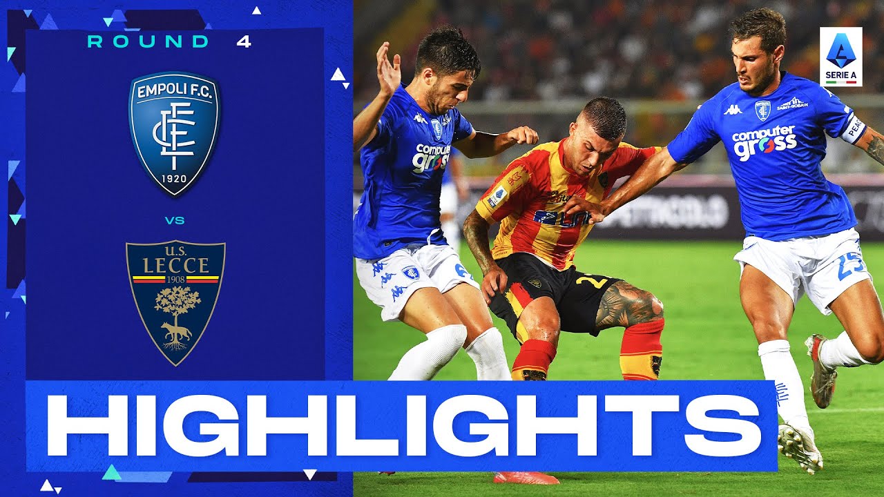 LecceEmpoli 11 All square at the Via Del Mare Stadium Goals