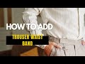 How to sew a waist band for trousers (EASY STEPS )
