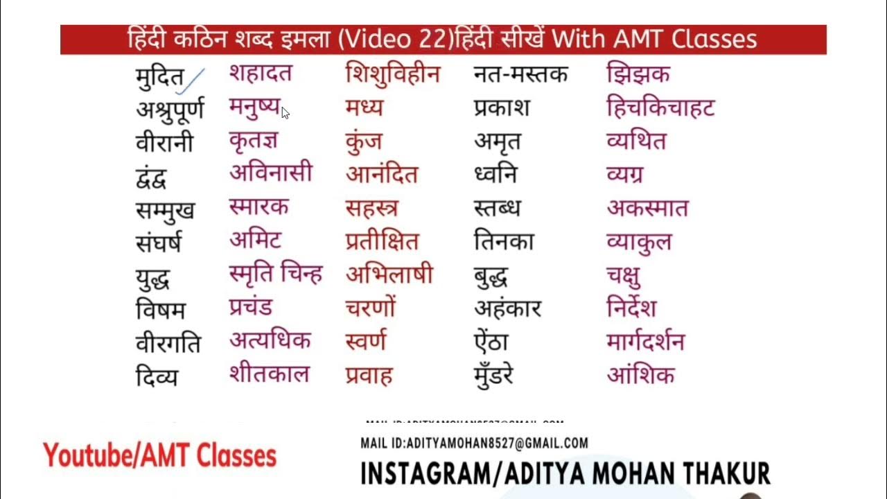 Kathin Shabd Series Video 22 Hindi Seekhe With AMT Classes YouTube kathin-shabd-series-video-22-hindi-seekhe-with-amt-classes-youtube